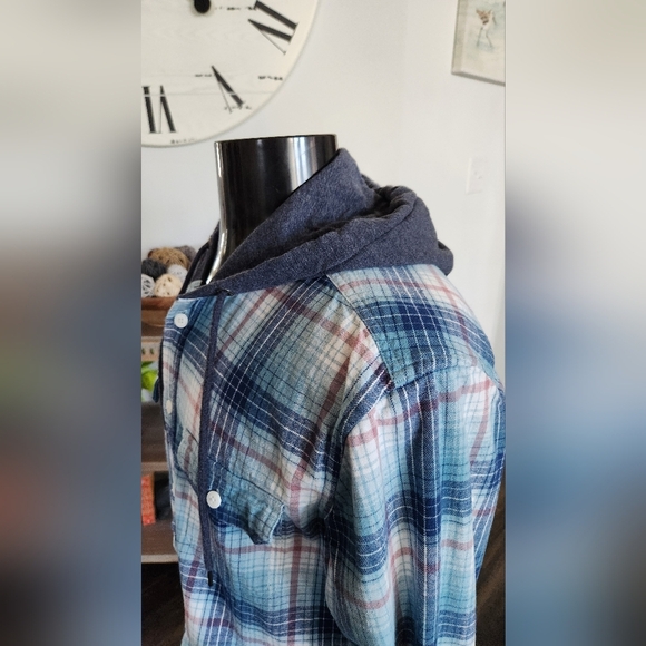 Aeropostle Mens Flannel Hoodie, Size Large, Pre-owned excellent condition - Picture 7 of 16